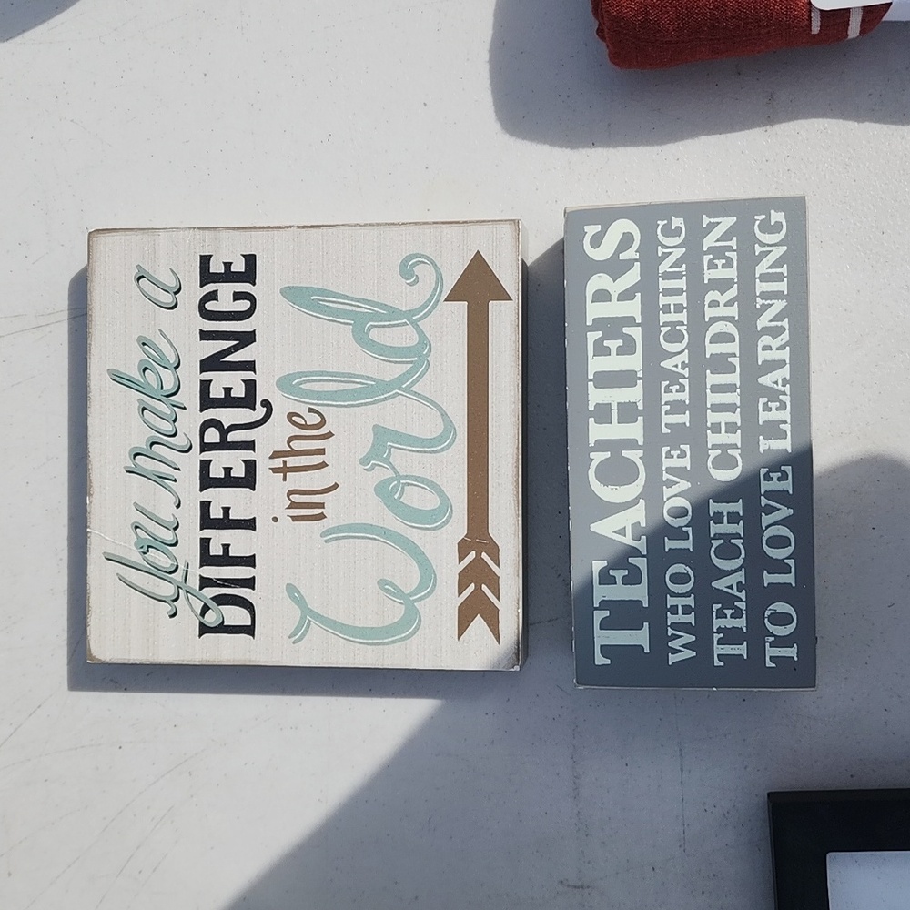 Teacher signs